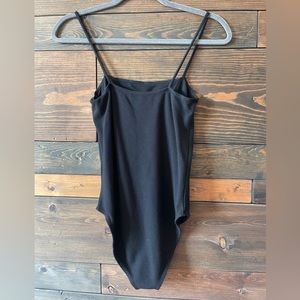 Topshop Basic Black Bodysuit Size 8